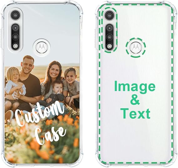 Custom Phone Case for Motorola Moto G Fast, Personalized Photo Phone Cases Customized Gift for Birthday Xmas Valentines Friends Her Him, Protective Moto G Fast Clear Phone Case