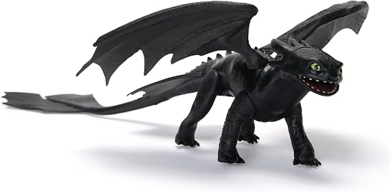 Dreamworks Dragons Toothless 9-Inch Action Figure | Toothless Dragon Toy, Articulated Wings & Legs, Dynamic Posability, Sparks Imagination, Pretend Play Gifts for Kids Ages 4+