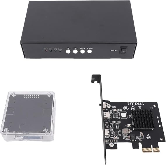 Dpofirs Direct Memory Access Card, Edid Self Adaptive 144Hz DMA FUSER KMBOX Controller DisplayPort Edition for the Stock Market Route