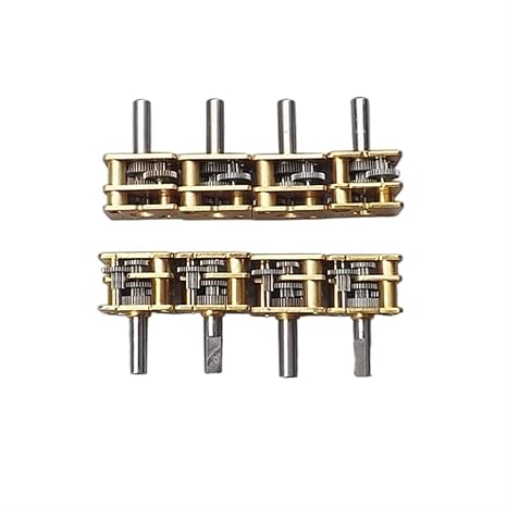 Worm Mechanical DIY N20 Geared Motor Parts, 8pcs N20 Reduction Gearbox, All Metal Gear Reducer Motor Gearbox Stepper