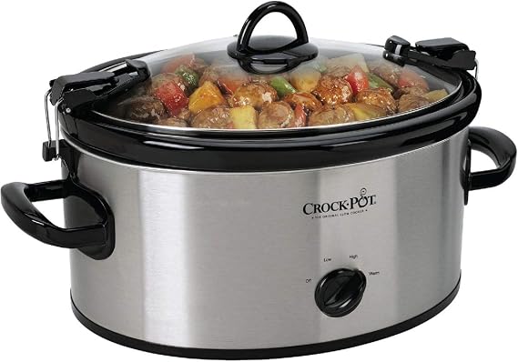 Crock Pot Cook and Carry 6 qt. Silver Stainless Steel Slow Cooker