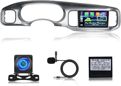 [Qualcomm 8 Core 464G] Car Radio for Dodge Charger 2011-2014 - Wireless Carplay and Android Auto - 9 Inch 1280  720 IPS Touchscreen Android 15 Car Stereo - DSPGPSWiFiSWC  AHD Backup Camera