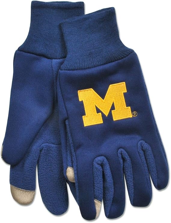 Mcarthur MCA-A1724612 Michigan Wolverines Ncaa Technology Gloves [pair]