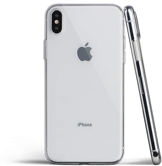 totallee Clear iPhone Xs Max Case, Thin Soft Cover Slim Flexible TPU - for Apple iPhone Xs Max (2018) (Transparent)