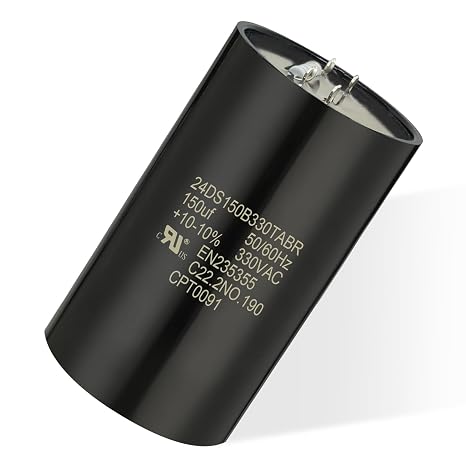 CPT0091 Start Capacitor 135-162 F 330V Compatible with Trane & American Standard HVAC Round Motor Start Capacitor Replacement for CPT00091, CPT0091A, CPT0091B