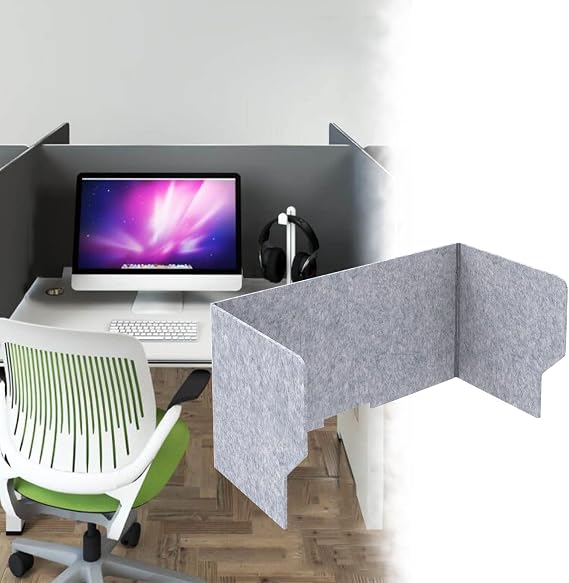 Desk Partition Desk Privacy Panel Desk Divider Cubicle Desk Dividers Desk Panel, Free Standing, Sound Dampening Office Divider Partition, Desktop Privacy Panel for Student Call Centers/Offices/brari