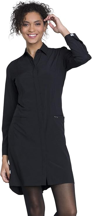 Cherokee Infinity Lab Coat For Woman With 2 Pockets Moisture Wicking & Wrinkle-Resistant Fabric - 1401A