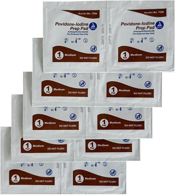 Iodine Prep Pads (10 Pack)