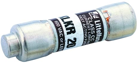 Littelfuse KLKR020.T Class CC Fuse, Fast Acting, 600V, 20 Amp (Pack of 10)