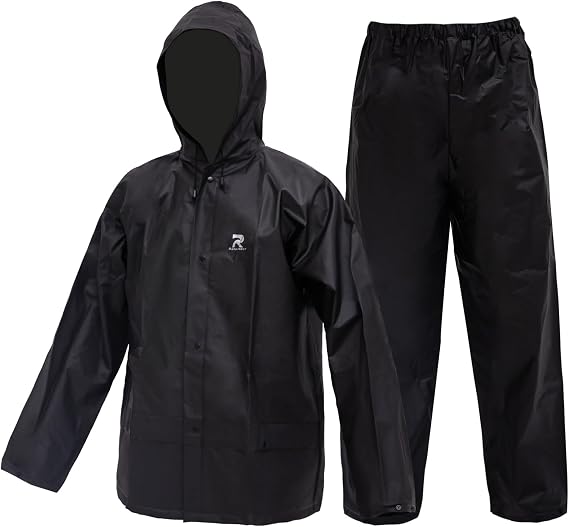 Ultra-Lite Rain Suit for Men Women Durable Protective Rainwear Waterproof Rain Coat Rain Gear for Farming, Hiking