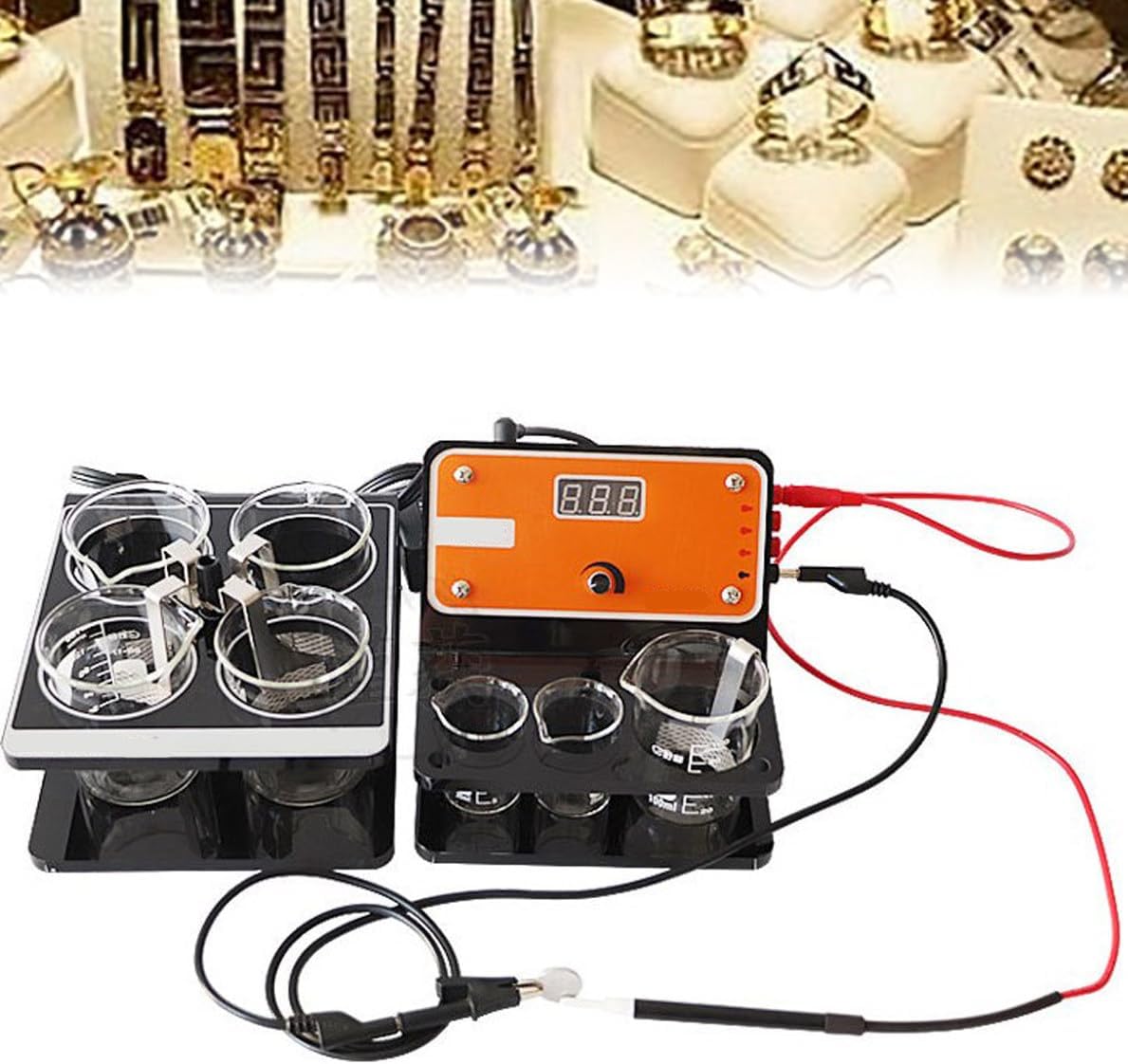 Plating Machine Jewelry Pen-Type Electroplating Machine Brush Plating System for Gold Silver Rose Gold Nickel Plater Repair Making Processing Tools Plating Machine Kit,B