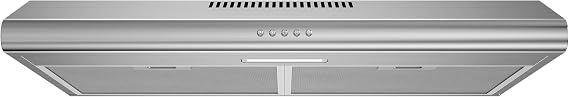 FIREGAS Under Cabinet Range Hood 30 Inch Ducted/Ductless Convertible