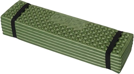 MFH Olive Sleeping Mat, 70.9in x 2.8in x 0.4in, 100% Ethylene Vinyl Acetate (EVA), Foam-Sleeping-Pads, Lightweight and Foldable, Perfect for Outdoor Activities