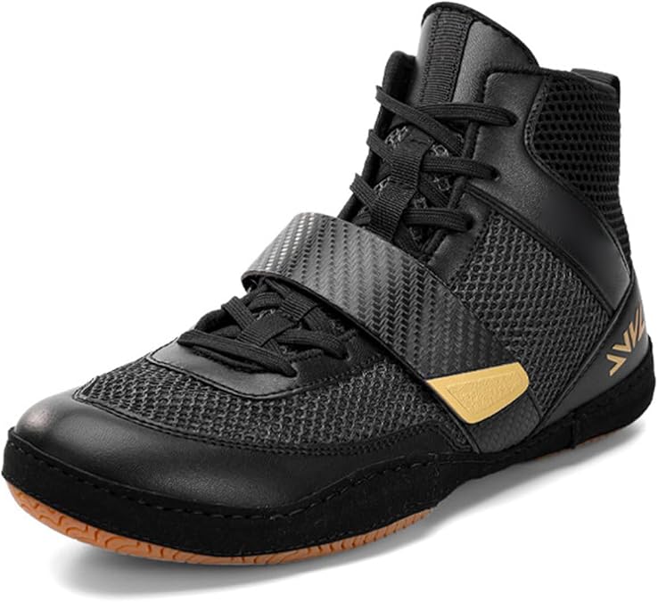 Junior Boxing Shoes Men's Wrestling Shoes, Breathable Lace Up Boxer Sneakers, High Support Kickboxing Fighting Boots Optimal Performance