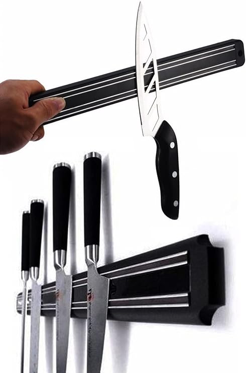 Mobee Mıknatıslı Paslanmaz Duvar Bıçak Askısı Standı 55 Cm