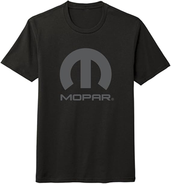 Mopar Official Licensed Blackout Men's T-Shirt - Premium Cotton Tee for Dodge Jeep Chrysler Ram Enthusiasts