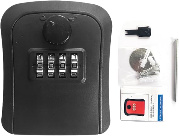 Wall Key Lock Box Outdoor Wall-Mounted Wall-Mountable Digit Digital