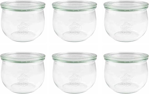 Weck 6 x Round Rimmed Tulip Glass Clear Glass Clear One Size
