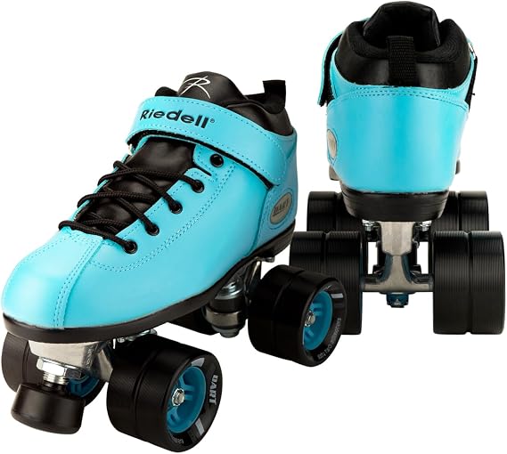 Riedell Dart Roller Skates for Men and Women | Colorful Ultra-Durable Speed Skate, Precision Fit and Matching Color Wheels, Roller Skates, ABEC-5 Bearings