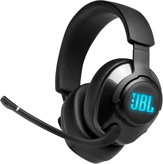 JBL Quantum 400 Premium Wired Over-Ear Gaming Headphones with USB and Game-Chat Balance Dial - Black
