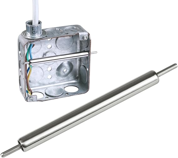 1 Pack Steel Wire Pulling Roller, Electrical Wire Pulling Tool, Wiring Management Tool for 4Electrical Junction Box