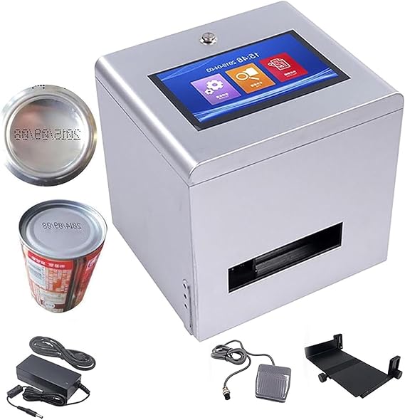Inkjet Coding Machine, Desktop Handheld Printer, 12.7mm Automatic Industrial Inkjet Printer for Date Coding, Fast and Reliable Inkjet Coder, Ideal for Packaging