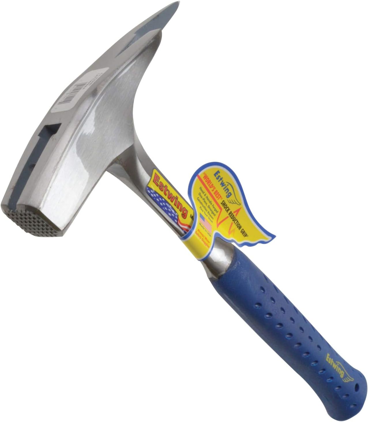 Estwing E3239MM Roofers Pick Hammer, Milled Face, Shock Reduction Grip