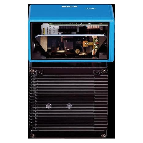 Sick Clv690-1000 (1056601), 0.3-1mm Code Resolution, 18-30 Vdc, 400-1200 Hz Scanning Frequency, 500-2100 Mm Reading Distance, Fixed Mount, Ip65, Laser Bar Code Scanner, Oscillating Mirror, Plug Select