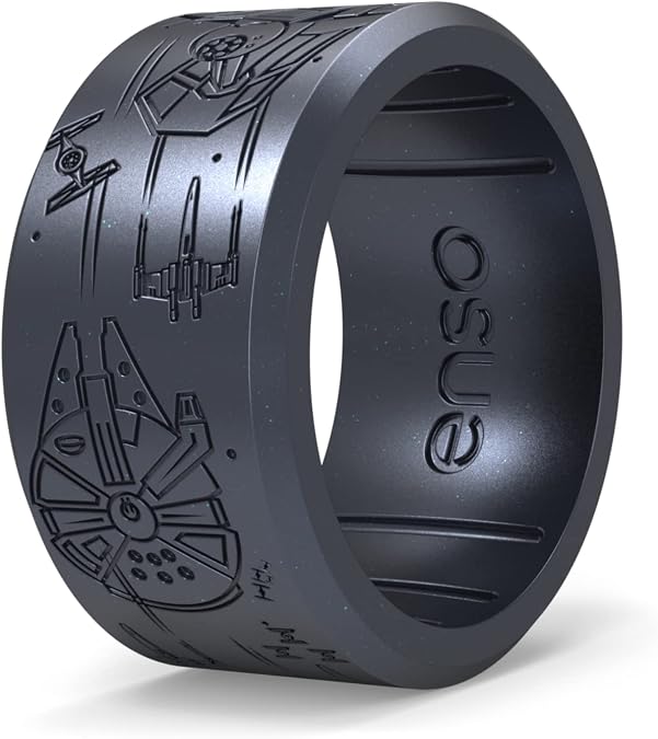 Enso Rings Star Wars Marquee Silicone Rings, Wide Ring Collection, Comfortable and Flexible Design