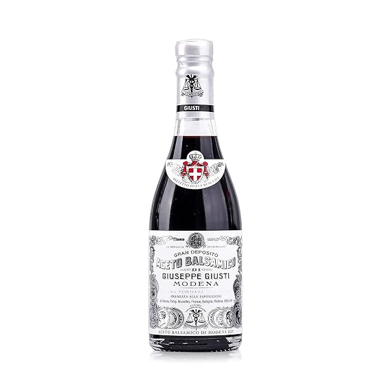 Giusti 1 Silver Medal Balsamic Vinegar of Modena IGP - 8.45 fl oz | IGP certified. Matured in French oak barrels. Rich, balanced acidity ideal for salads, sauces, and marinades.