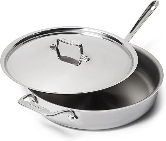 All-Clad D5 Brushed Stainless Steel Saute Pans