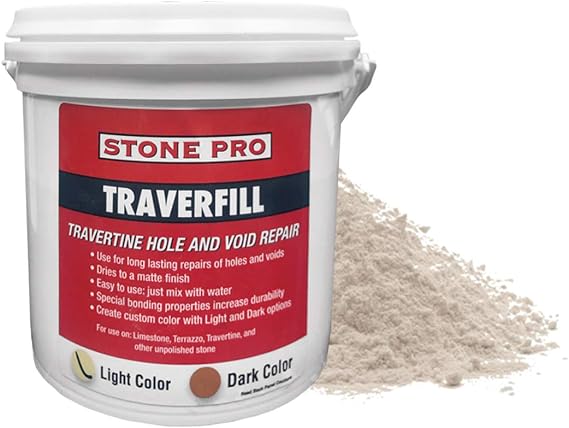Stone Pro Traverfill Light (3 Lbs.) (For Repairing Holes in Travertine)