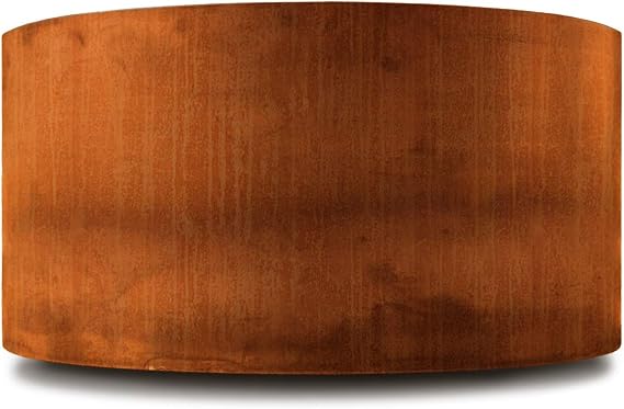 PLANTERCRAFT-Corten Steel Round Metal Planter Box Modern Rustic Large Outdoor Pot for Commercial & Home Use [2 Pack]
