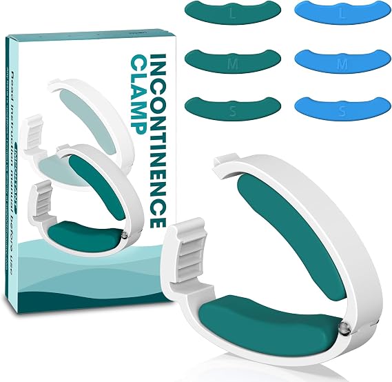 Incontinence Clamp for Men with 6 Removable Pads
