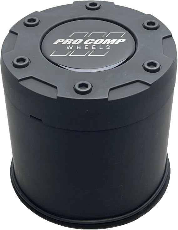 PRO COMP Flat Black Push Thru Wheel Center Cap 8515042 Resin Logo