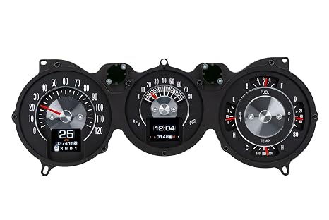 Dakota Digital RTX-64C-CVL-X Retrotech Gauge Instrument System Compatible with 1964-65 Chevy Chevelle/El Camino