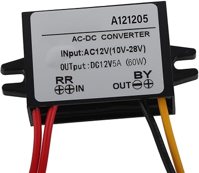Step Down Converter Power Converter, AC 10‑28V to DC 12V AC DC Waterproof Step Down Volt Converter, Buck Converter AC to DC Converter for Car Step Down Module3A