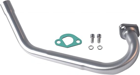 Mini Bike Exhaust for Predator 212cc 196cc for Coleman Powersports Ct200u Ct200u-Ex Bt200x for Honda Gx160, Gx200 Go Kart & Mini Bike Parts Sliver