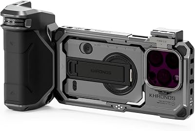 Tilta Khronos Handheld Pro Kit Compatible with iPhone 16 Pro | Focus PD Handle with Integrated Battery | Magnetic Filter Tray with ND Filters | Locking Clamp Mount | Space Gray