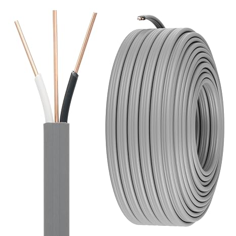 FIRMERST 14/2 UF-B Wire with Ground, 100 FT Direct Burial Feeder Cable