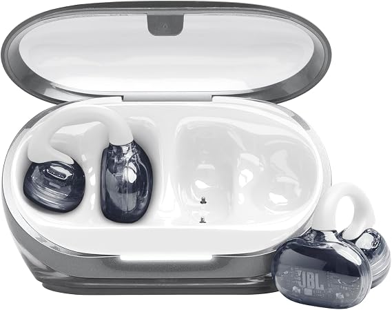 JBL Soundgear Clips Open-Ear Headphones, Ghost White