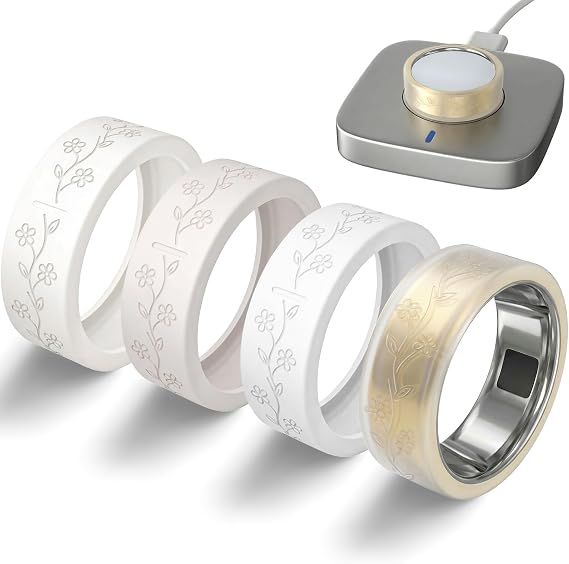4 Pack Ring Covers Compatible with Oura Ring Gen 4/4 Ceramic/Gen 3