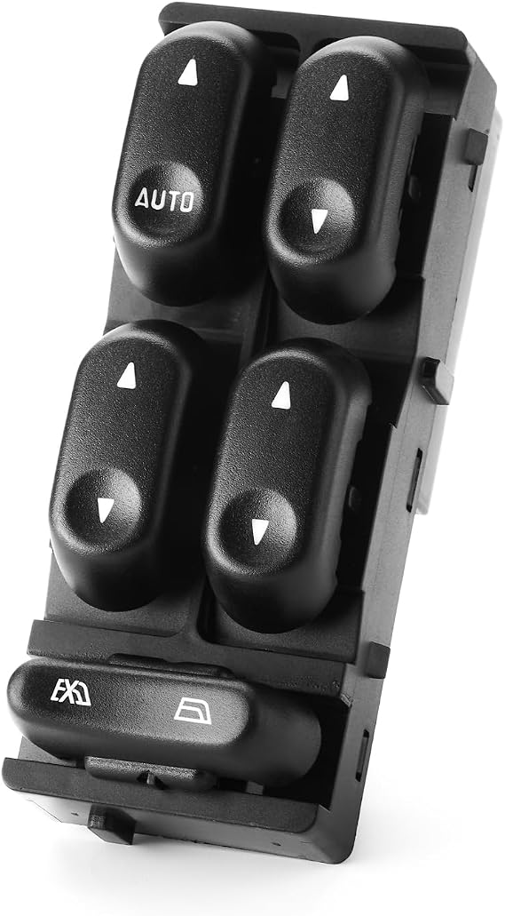 2002 2003 Ford F150 Master Power Window Switch Driver Side 1 Auto | Front Left Door Lock Window Switch Control Button Assembly Replacement, 2L3Z14529BAA, 901-333, DWS705, 1S10459