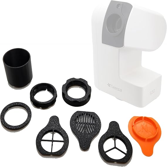 Seestar S30/S30 Pro Dew Shield Premium Accessory Kit, Dew Shield, Dust Cap, 1.25 Filter Adapter, Bahtinov Focus mask (S30PremKitORANGE)