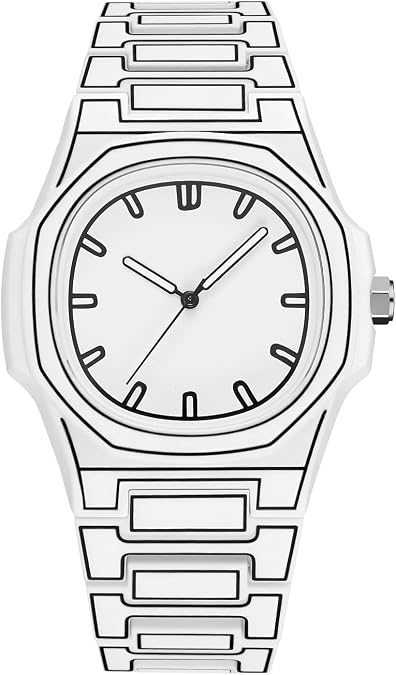GORBEN Creative Sketch Watch Sports Fashion Quartz Minimalist Black and White Anime Series Watch