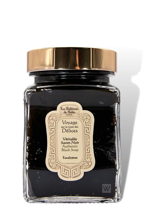 La Sultane de Saba - Black Soap Eucalyptus, 300gr - Traveling on the road of Delights