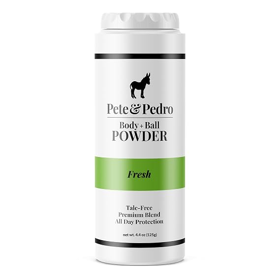 Pete & Pedro Body & Ball Powder (Fresh) Talc-Free Powder Deodorant, 4.4 oz