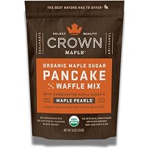Organic Maple Sugar Pancake Mix by Crown Maple (454 g) - Pancake Baking Mix with Handmade Maple Sugar - Made from 100% Pure Organic Certified Maple Syrup