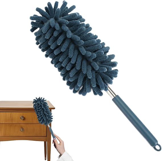Microfiber Duster - Extendable Feather Duster | Extendable Duster | Feather Dusters for Cleaning | Microfibre Duster Brush | Long Duster Microfibre Duster with Handle for Car, Window, Furniture