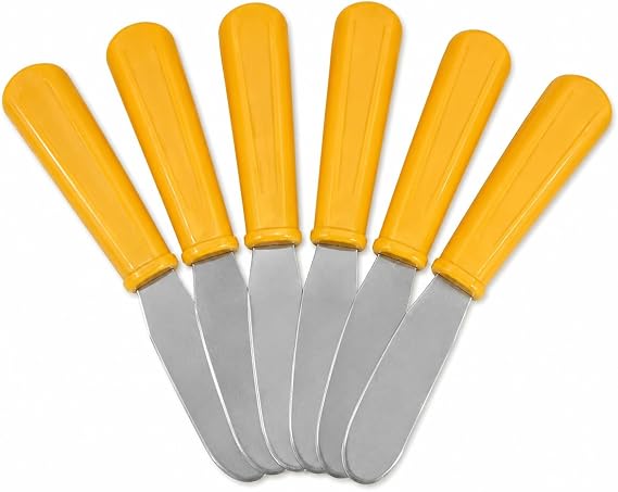 Promosyonca Mini Kahvaltı Bıçağı, 6 Adet, 4 Renk Seçeneği (Sarı)